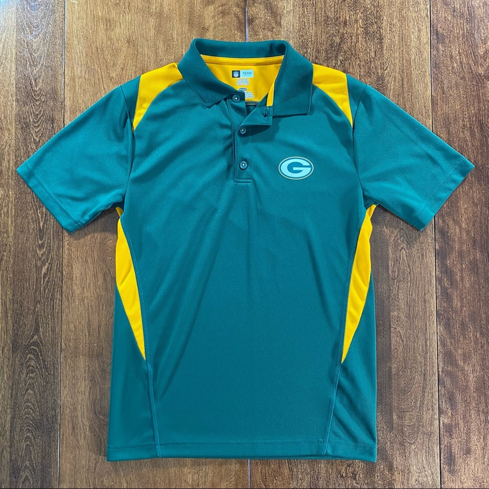 Mens NFL Team apparel Green Bay Packers polo green Small